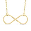 Thumbnail Image 1 of Sideways Infinity Necklace in 10K Gold