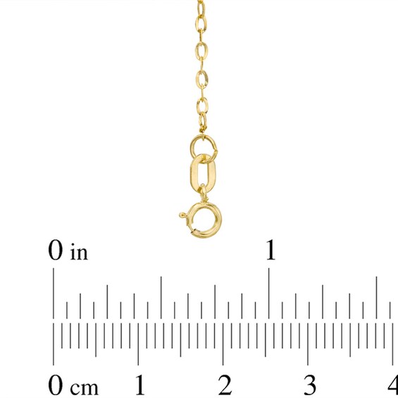 Sideways Infinity Bracelet in 10K Gold - 7.25"