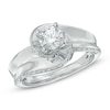 Thumbnail Image 0 of 1 CT. T.W. Diamond Swirl Engagement Ring in 14K White Gold
