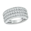 Thumbnail Image 0 of 2 CT. T.W. Certified Diamond Multi-Row Anniversary Band in 14K White Gold (I/SI2)