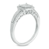 Thumbnail Image 2 of 1/3 CT. T.W. Princess-Cut Composite Diamond Frame Ring in 10K White Gold