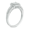 Thumbnail Image 1 of 1/3 CT. T.W. Princess-Cut Composite Diamond Frame Ring in 10K White Gold