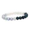 Thumbnail Image 1 of 8.0-9.0mm Black, Grey and White Freshwater Cultured Pearl and Crystal Strand Bracelet-7.25"