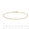 035 Gauge Singapore Chain Anklet in 10K Gold - 10"