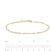 Thumbnail Image 3 of 2.1mm Singapore Chain Anklet in Solid 10K Gold - 10"