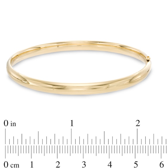 Polished Bangle in 10K Gold