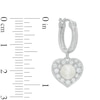Thumbnail Image 4 of 5.5-7.5mm Freshwater Cultured Pearl and Lab-Created White Sapphire Pendant, Ring and Earrings Set in Sterling Silver