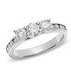Thumbnail Image 1 of 1-1/2 CT. T.W. Diamond Three Stone Ring in 10K White Gold