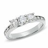 Thumbnail Image 0 of 1-1/2 CT. T.W. Diamond Three Stone Ring in 10K White Gold