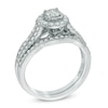 Thumbnail Image 1 of 1 CT. T.W. Diamond Frame Swirl Bridal Set in 14K White Gold