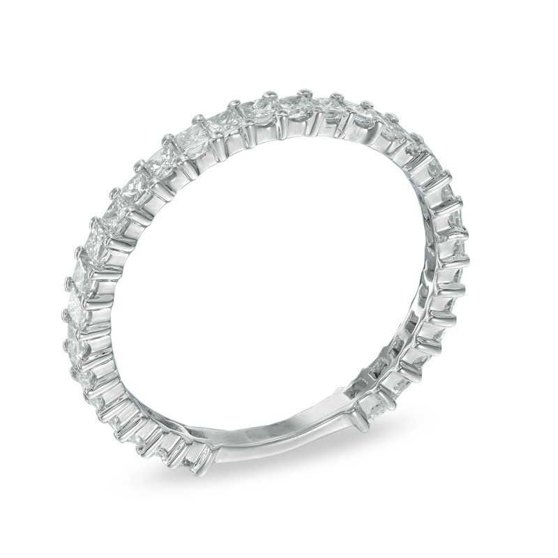 Main Image 2 of 1 CT. T.W. Princess-Cut Diamond Eternity Band in 14K White Gold