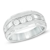 Thumbnail Image 1 of 1/2 CT. T.W. Diamond Three Stone Ring in 10K White Gold