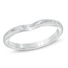 Thumbnail Image 1 of Ladies' 2.0mm Contour Wedding Band in 14K White Gold