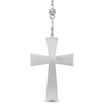 Thumbnail Image 2 of Men's Rosary Necklace in Two-Tone Stainless Steel - 24"