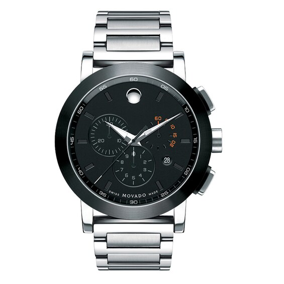 Men's Movado Sportâ¢ Chronograph Watch with Black MuseumÂ® Dial (Model: 606792)
