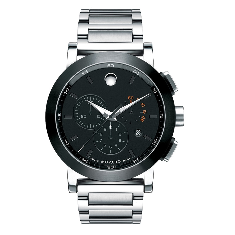 Main Image 1 of Men's Movado Sport™ Chronograph Watch with Black Museum® Dial (Model: 606792)