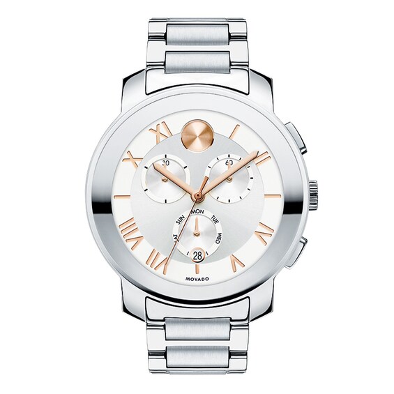Ladies' Movado BoldÂ® Chronograph Watch with Silver Dial (Model: 3600205)