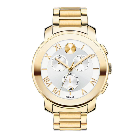 Ladies' Movado BoldÂ® Chronograph Watch with Silver Dial (Model: 3600206)
