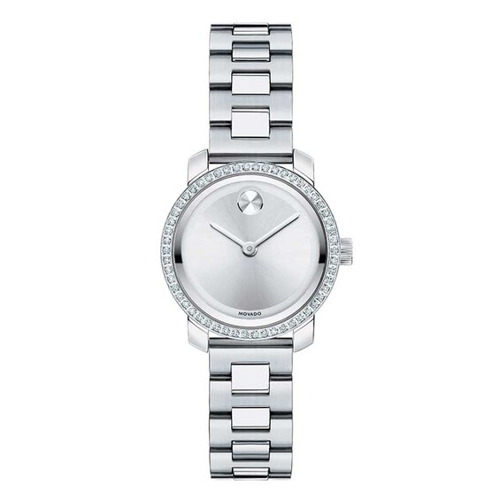 Ladies' Movado BoldÂ® Diamond Accent Watch with Silver Dial (Model: 3600214)