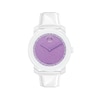 Thumbnail Image 1 of Ladies' Movado Bold® Lavender Crystal Watch with Lavender Glitter Dial (Model: 3600219)