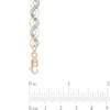 Thumbnail Image 2 of Infinity Link Bracelet in 10K Two-Tone Gold - 7.25"