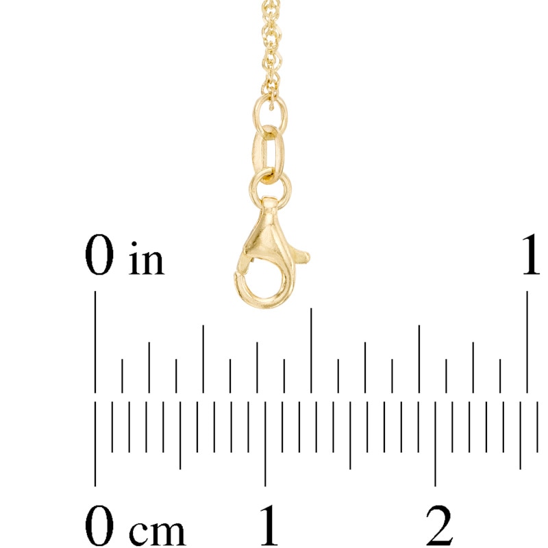 Main Image 2 of Laurel Leaf Wave Necklace in 10K Two-Tone Gold