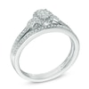 Thumbnail Image 2 of 1/5 CT. T.W. Oval-Shaped Multi-Diamond Bridal Set in 10K White Gold