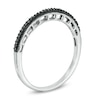 Thumbnail Image 2 of 1/20 CT. T.W. Black Diamond Band in 10K White Gold