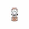 Thumbnail Image 0 of Persona® Sterling Silver and 18K Rose Gold Plate "XOXO" Cubic Zirconia Charm