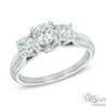 Thumbnail Image 0 of 1-1/2 CT. T.W. Diamond Past Present Future® Engagement Ring in 14K White Gold