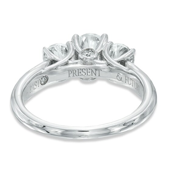 1-1/2 CT. T.W. Diamond Past Present Future® Engagement Ring in 14K White Gold 1-1/2 CT. T.W. Diamond Past Present Future® Engagement Ring in 14K White Gold