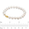 Thumbnail Image 3 of 7.5-8.0mm Freshwater Cultured Pearl Strand Necklace, Bracelet and Earrings Set in 14K Gold