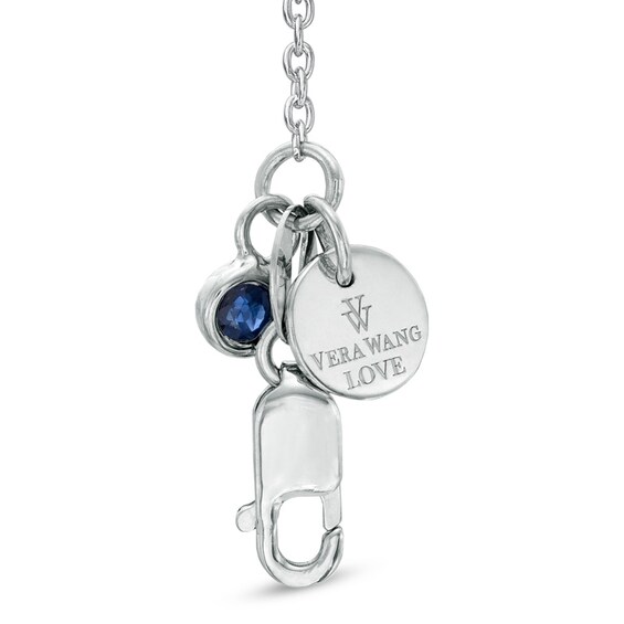 Vera Wang Love Collection 1/5 CT. T.w. Diamond Rose Pendant in Sterling Silver