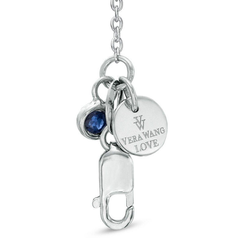 Main Image 2 of Vera Wang Love Collection 1/5 CT. T.W. Diamond Rose Pendant in Sterling Silver