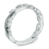 Thumbnail Image 2 of Enhanced Black and White Diamond Accent Vine Ring in Sterling Silver
