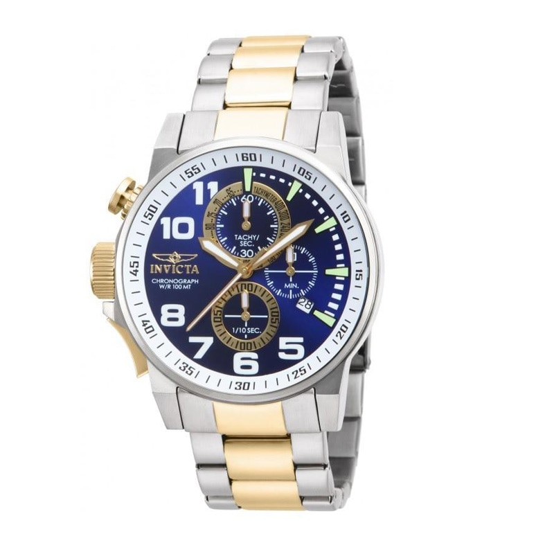 Main Image 1 of Men's Invicta I Force Chronograph Two-Tone Watch with Blue Dial (Model: 14960)
