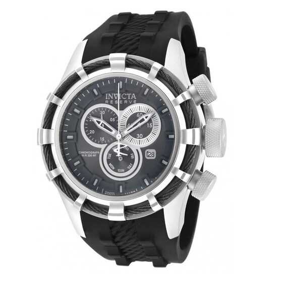 Men's Invicta Bolt Chronograph Strap Watch with Black Dial (Model: 15783)