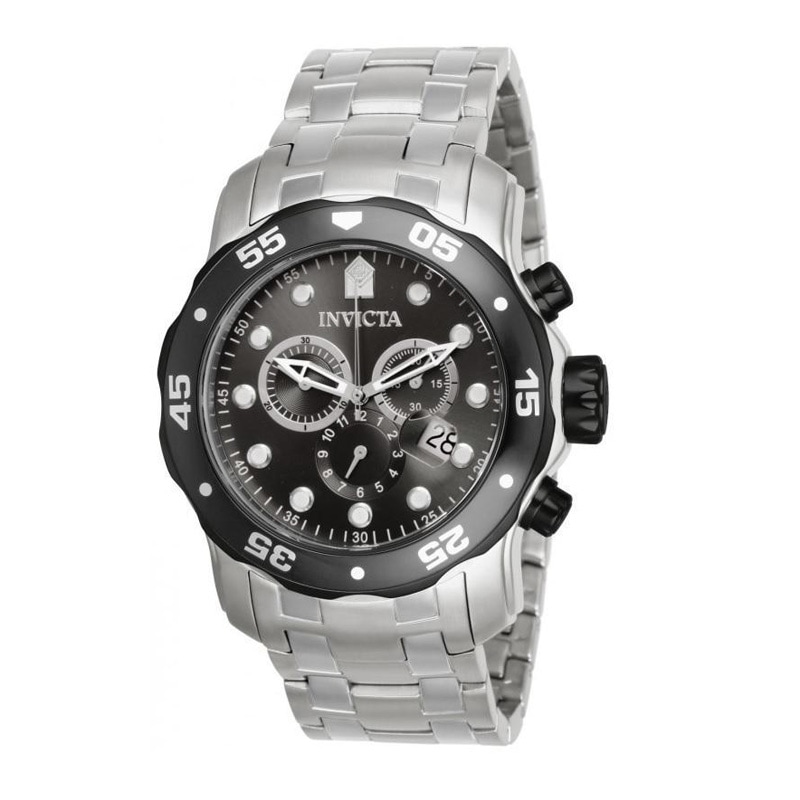 Men's Invicta Pro Diver Chronograph Two-Tone Watch with Black Dial (Model: 17083)