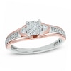Thumbnail Image 0 of 1/5 CT. T.W. Multi-Diamond Promise Ring in 10K Two-Tone Gold