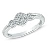 Thumbnail Image 1 of Cherished Promise Collection™ 1/10 CT. T.W. Princess-Cut Quad Diamond Accent Ring in Sterling Silver
