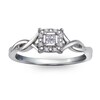 Thumbnail Image 1 of Cherished Promise Collection™ Quad Princess-Cut Diamond Accent Frame Promise Ring in 10K White Gold
