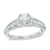 Thumbnail Image 1 of 1 CT. T.W. Diamond Collar Engagement Ring in 14K White Gold
