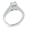 Thumbnail Image 1 of 1 CT. T.W. Diamond Collar Engagement Ring in 14K White Gold