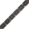 Thumbnail Image 1 of Diamond Accent Box Bracelet in Black IP Stainless Steel - 9.0"