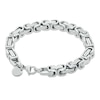 Thumbnail Image 2 of Square Byzantine Bracelet and Necklace Set in Stainless Steel - 24"