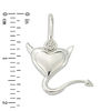 Thumbnail Image 2 of Personality Charms Devil Heart Charm in Sterling Silver