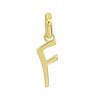 Thumbnail Image 1 of Personality Charms "F" Initial Charm in Sterling Silver with Yellow Rhodium