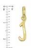 Thumbnail Image 2 of Personality Charms "J" Initial Charm in Sterling Silver with Yellow Rhodium