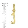 Thumbnail Image 1 of Personality Charms "J" Initial Charm in Sterling Silver with Yellow Rhodium