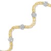 Thumbnail Image 1 of Wave Fashion Bracelet in 10K Two-Tone Gold - 7.5"